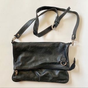 Black Leather Cross Bag